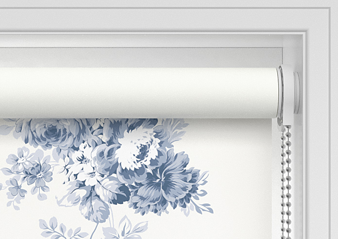 Shabby Chic by Rachel Ashwell Sunbleached Floral (Blackout), China Blue - Twist&Fit Roller Blind - Image 10